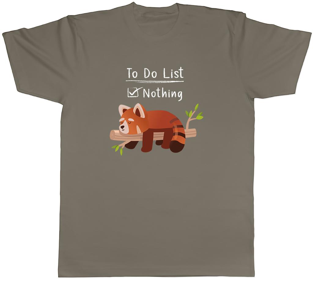 Funny Red Panda Unisexs TShirt Lazy Sleeping Nothing Unisex Tee Gift