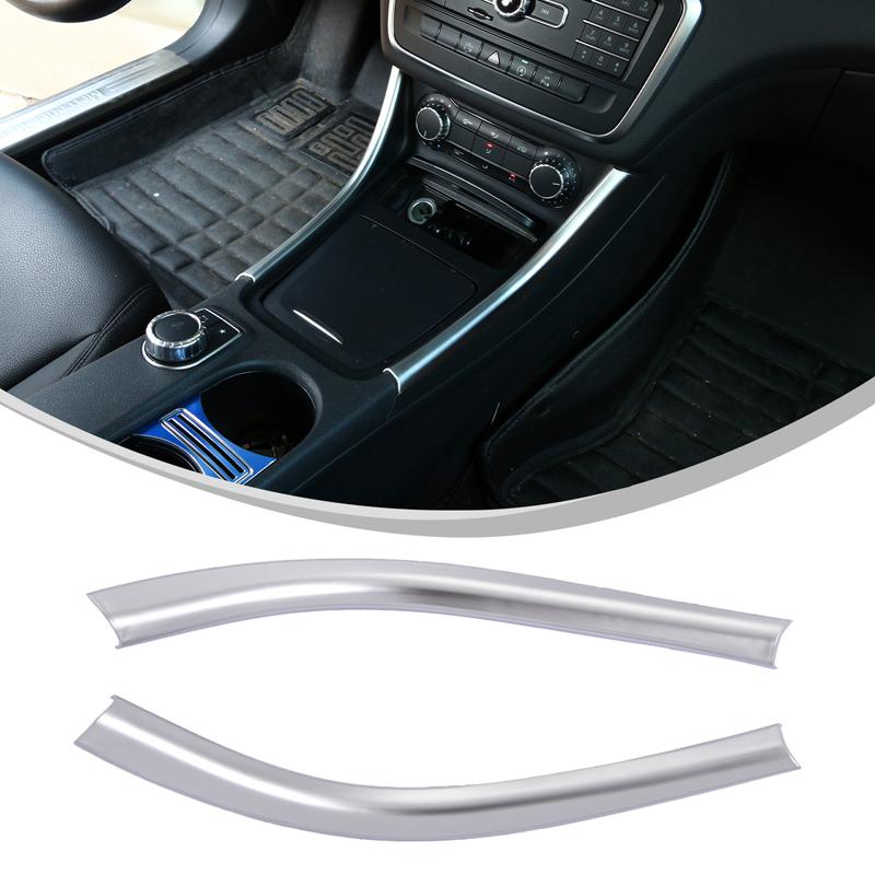 Central Control Side Trim Strip Decoration Sticker Car Accessory For Mercedes Benz A CLA GLA Class W176 W177 C117 C118 X156 H247