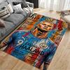 Sports Area Rug, Erling Haaland Manchester City 9 Graffiti Crown Poster, Fan Cave Decor, Non-Slip Mat
