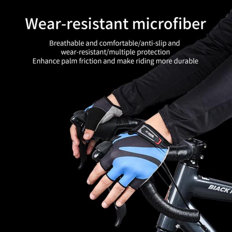 Summer Professional Level Outdoor Half Finger Cycling Gloves Anti Slip Wear-resistant Breathable Comfortable Bicycle Gloves
