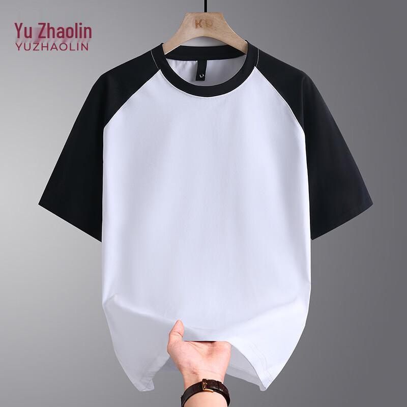 YUZHAOLIN Men s Summer Raglan Contrast T-Shirt 2XL