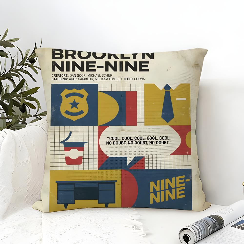 Sitcom Fernsehserie B-Brooklyn Nine-Nine 5 Kissenbezug Leinen Kissenbezug Sofa Heimdeko Kissenhülle Kissenhülle