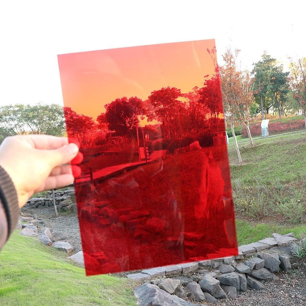 10Pcs DIY Color Filter Gel Film 0.3mm Thickness A4 Color Acetate Sheet Clear Transparent Transparent PVC Sheet