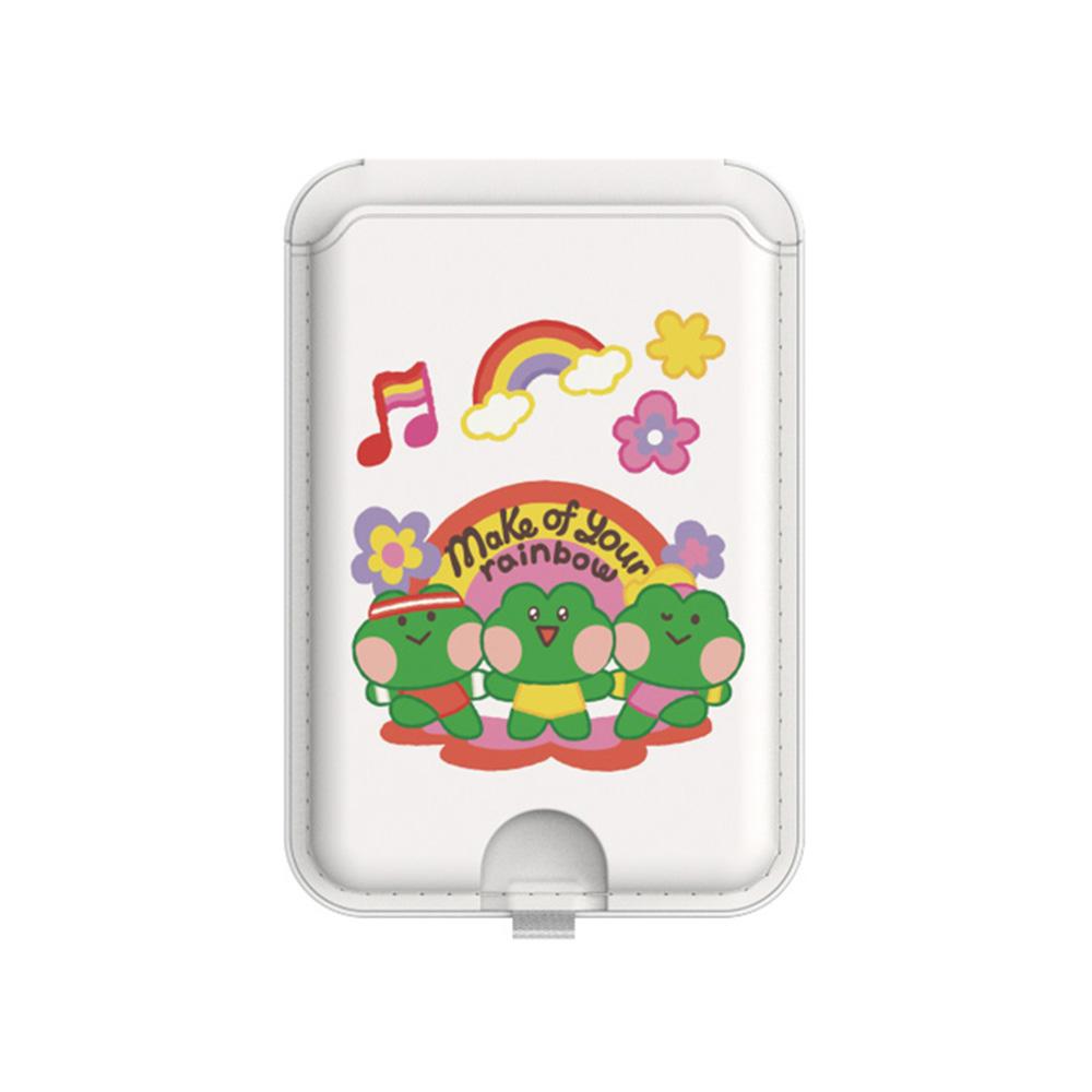 LINE FRIENDS Minini Lenini Magsafe Wallet Stand (Rainbow)