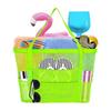 Borsa da Spiaggia in Rete Multicolore con Tasche Multiple - Ideale per Costumi da Bagno e Essenziali da Viaggio