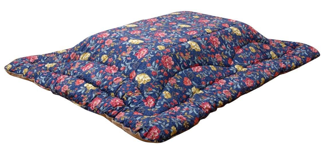 

IKEHIKO Kotatsu Futon, Square, Courreges, Approx. 205 x 205 cm, Navy, Made in Japan, Thick, Elegant #5953219