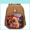 Kids Cartoon Christmas Themed Capybara Print Backpack For School And Daily Use