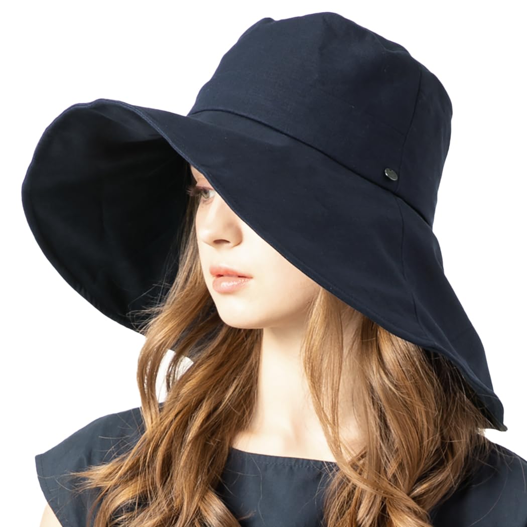 

большая широкополая шляпа Gracia широкая UV прохладная с полной UV защитой шнурок на подбородке в комплекте размер [Loo&c] Женская шляпа, размер, шляпа, 2-сторонняя, поля, шляпа, защита, на ощупь,