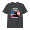 Veterans Day Military My Favorite Veteran Is Grandpa Kids T Shirt vintage Washed Versatile graphic Stylish designer clothes