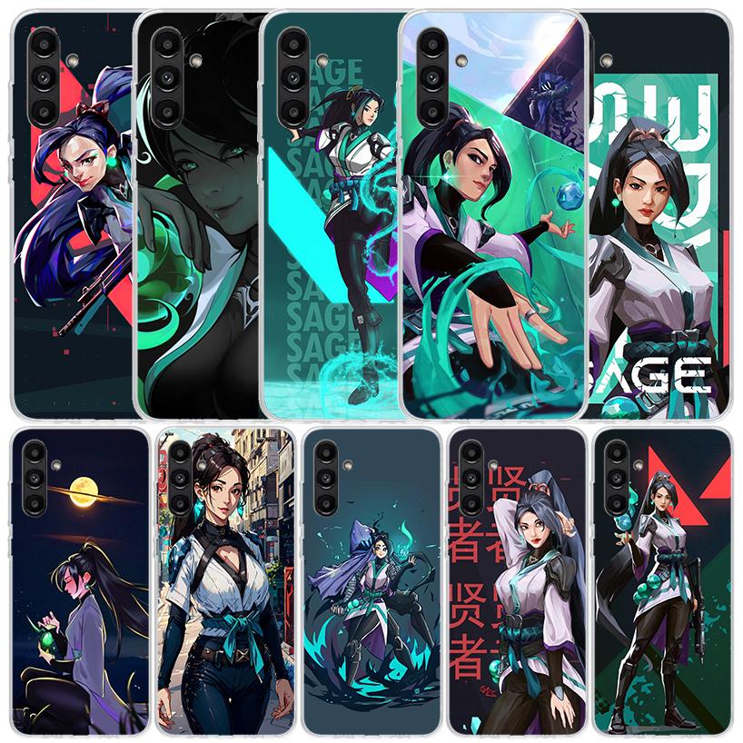 Valorant Sage Phone Case For Samsung Galaxy A17 A37 A57 A16 A15 A14 A13 A56 A55 A54 A53 A36 A35 A34 A33 A26 A25 A24 A23 Galaxy A