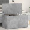 Aufbewahrungstruhe Betongrau 84x42x46 Cm Holzwerkstoff