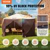 VEVOR Pop Up Gazebo Tent, Pop-Up Screen Tent 6 Sided Canopy Sun Shelter with 6 Removable Privacy Wind Cloths & Mesh Windows
