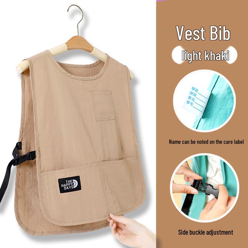 Grembiule Gilet per Bambini: Grembiule da Pittura per Bambini, Antimacchia, Impermeabile, per Calligrafia e Pasti della Scuola Primaria.