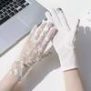 Lace Riding Driving Gloves Non-Slip Grip Sunscreen Gloves Women Touchscreen Gloves  Anti-UV