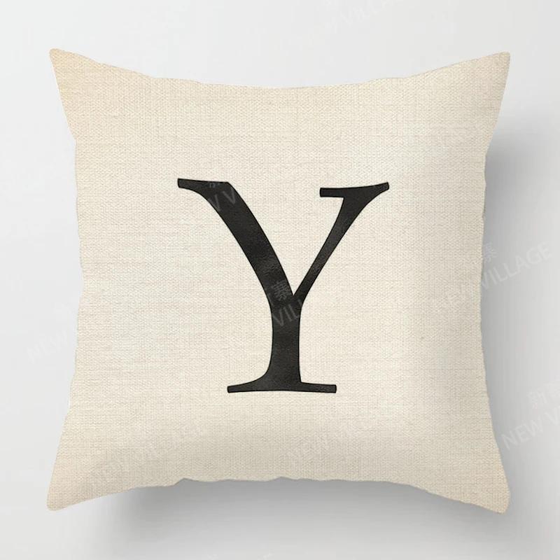 Home Living Room Fashion Letter Decoration Cushion Covers Linen Throw Pillow Covers45*45 Pillowcase 40x40cm 50x50 45x45