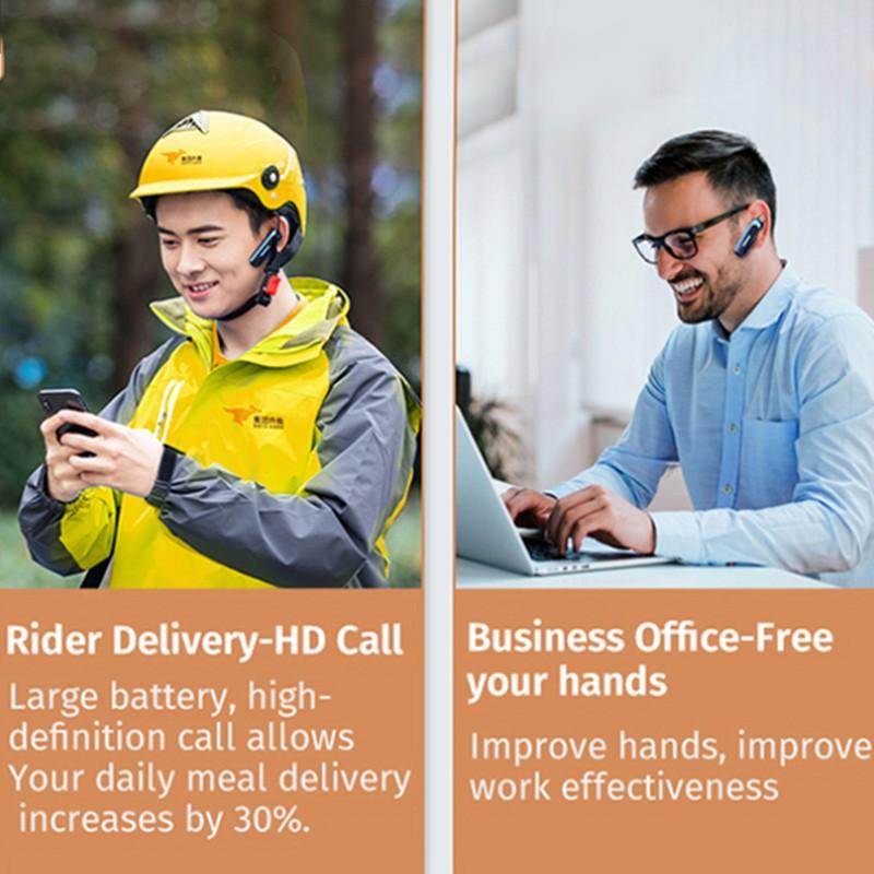 Biznesowe słuchawki Bluetooth Stereo Czysty dźwięk Rozmów Bezprzewodowy zestaw słuchawkowy z mikrofonem Słuchawka głośnomówiąca do prowadzenia samochodu Muzyka