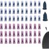 60 PCS Tire Repair Rubber Nail, Vacuum Tire Repair Kits Spiral Rubber Screws, Fast Self-Service Tool for Car, Truck, Motorcycle, Tractor Tire