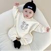 Cartoon Long Sleeve Baby Onesie: Breathable Crawling Suit for All Seasons