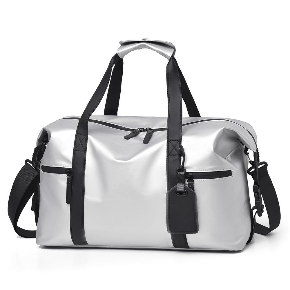 Travel Bag Large Capacity Men's Business Trip Travel Handbag One Shoulder Dry and Wet Luggage Bag Separation Fitness Travel Bag Short