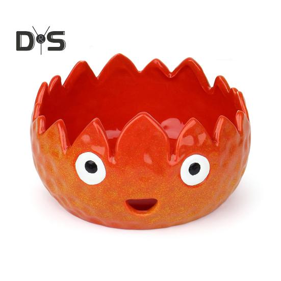 

Керамическая чаша для хранения пряжи, креативная форма, гладкая поверхность, большой размер, симпатичная керамическая чаша ручной работы из пряжи, чаша для вязания крючком оранжевый