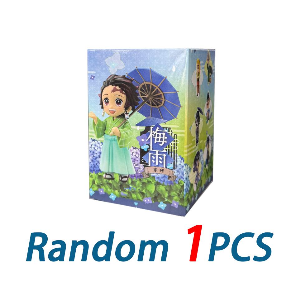 Latest 1-12Pcs Figurine Plum Rain Series Kochou Shinobu Tomioka Giyuu Mitsuri Figurine Plaything Gift For Kids
