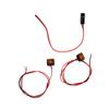 RC Car LED Lights Easy Installation Positive and Negative Power Headlight for Remote Control Cars Orange