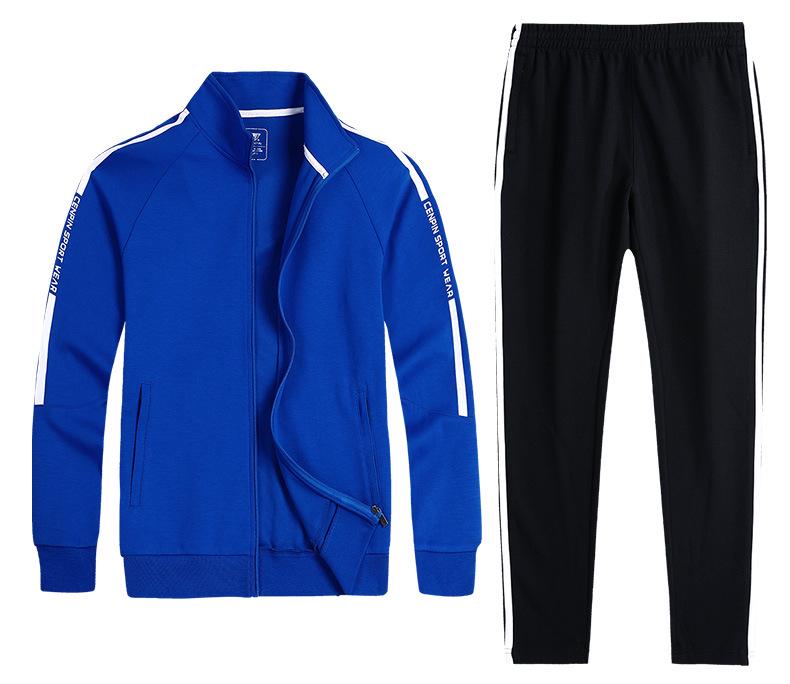 Spring & Autumn Unisex Korean-Style Running Casual Sportswear Set with Optional Logo