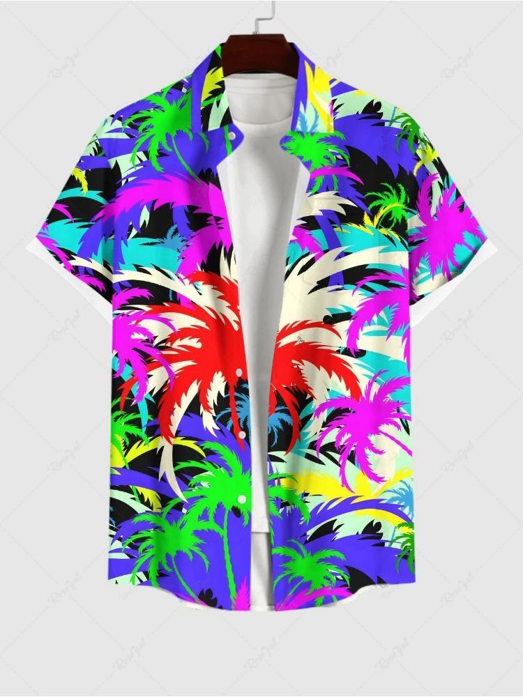 

Мужские рубашки с принтом «Звездная ночь», с лацканами на пуговицах, повседневные, с коротким рукавом, мужская одежда на лето, гавайская рубашка, мужская одежда 5XL