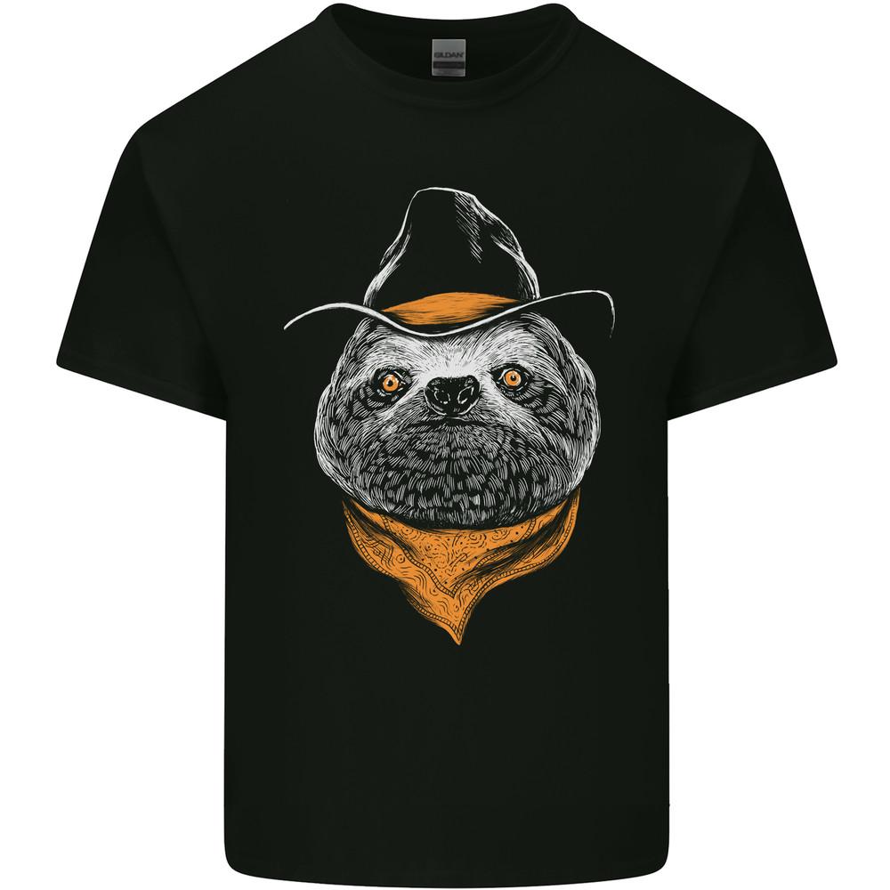 A Sloth Cowboy Mens Light Cotton T-Shirt Unisex T-Shirt L