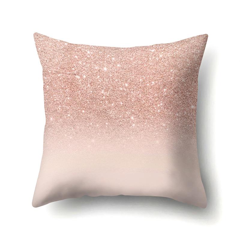 Polyester Pillow Case Automobile Decoration Home Printed Pillow Case Waist Cushion Cover Car Cushion Head Cushion Cover