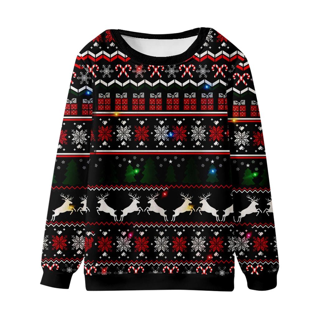 Christmas Round Collar Sweater Spring And  Long Sleeve