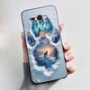 Cute Black Case Phone Case For Sony Xperia XZ2 Compact/SO-05K Protective Shockproof Soft Cover Lovely Fluffy White Bunny