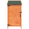 Garden Shed Brown 59.5 x 56 x 113.5 cm Solid Spruce Wood