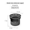 Windproof Mini Outdoor Camping Alcohol Stove with Solid & Liquid Fuel Compatibility