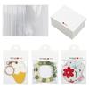 100pcs 8x6cm Bracelet Display Cards Handmade with Love Print Kraft Paper Card Hang Tags Cardboard Package for Jewelry