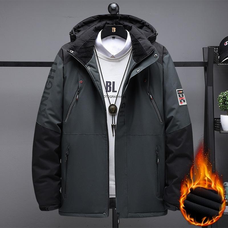 Giacca Invernale da Uomo alla Moda Versatile Ispessita da Esterno Calda - Antirughe Leggera Morbida Accogliente Manica Lunga Piumino