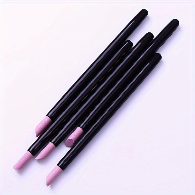 1-piece Quartz Nail Buffer - Odorless Manicure Tool for Smoothing Edges and Healthy Nails, with a Pink-Purple Quartz Tip