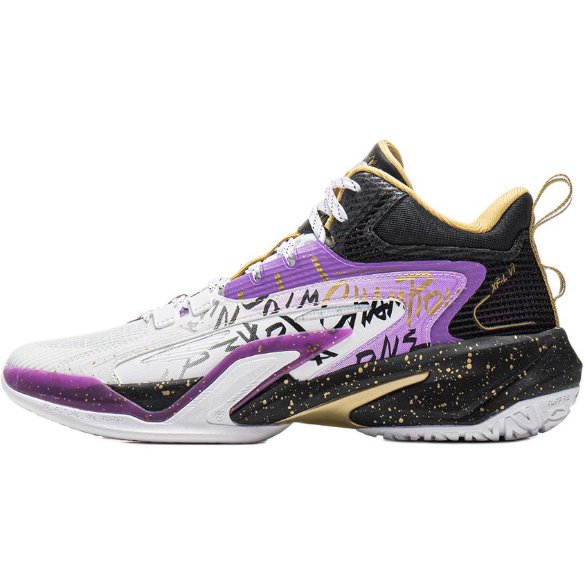 Li Ning Kids Basketball Comfortable Versatile Non-Slip Wear-Resistant Rebound Support Low-Top Basketball Shoes Kids sneaker YKBV052-7