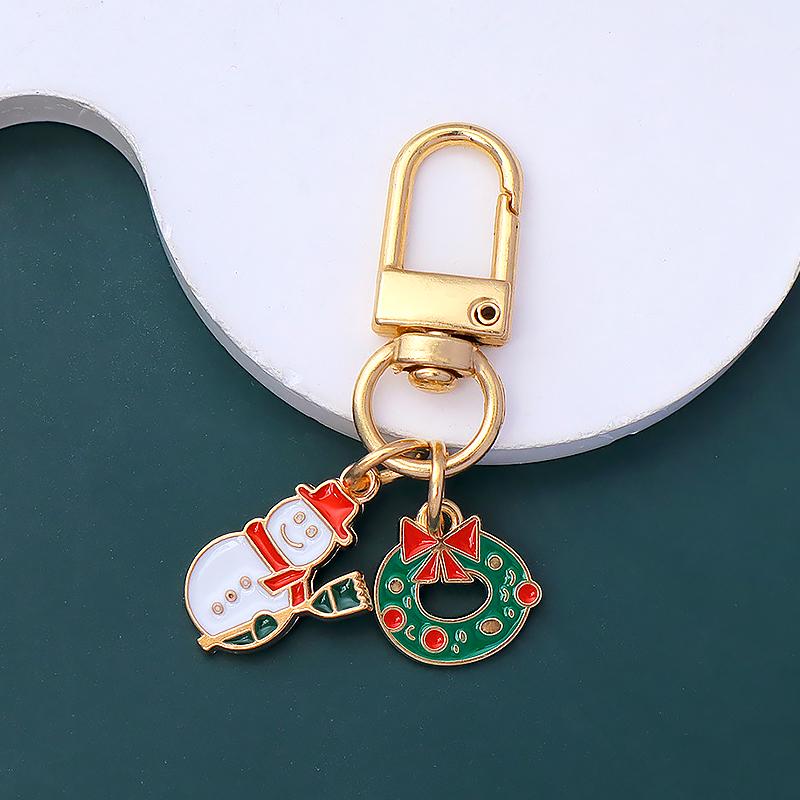 1PC And Tree Charms Xmas Bell Wallet Decorative Clip for Keys Bag Pendants Enamel Party Multiple Options Available