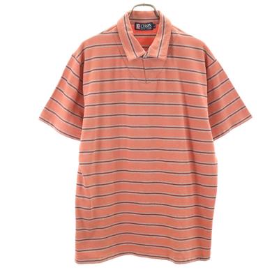 CHAPS RALPH LAUREN Kenar Desenli Kısa Kollu Polo Gömlek 2L Erkek Kullanılmış