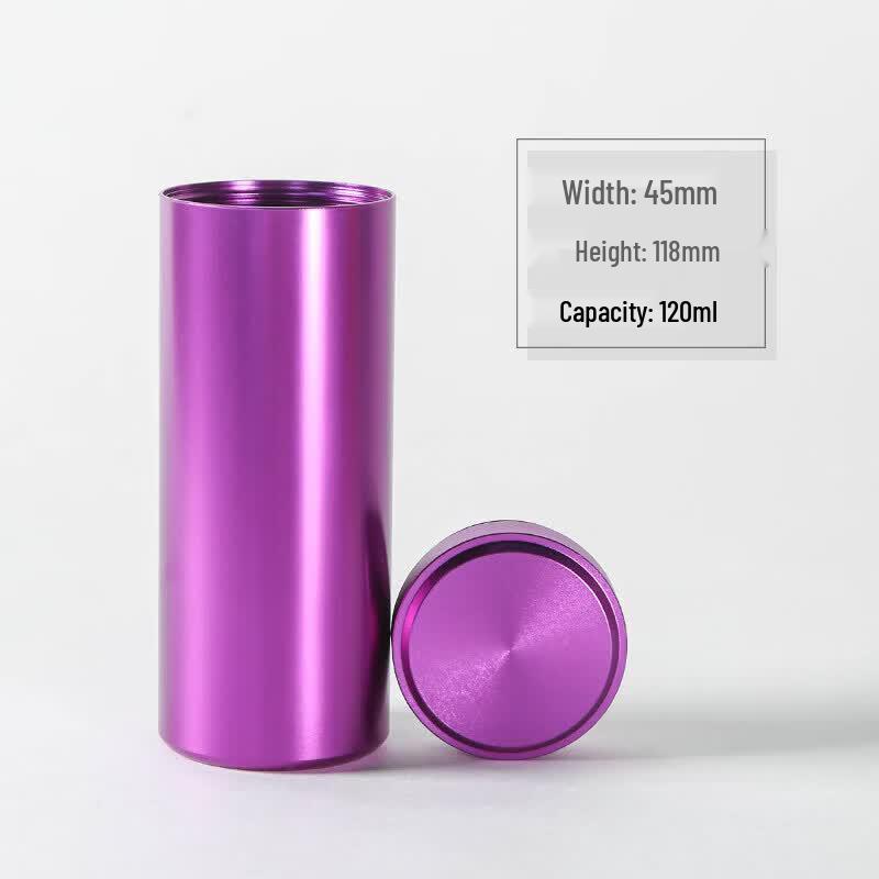 Portable Aluminum Alloy Mini Tea Caddy
