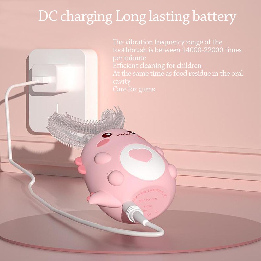 2-6 Years U-shaped Sonic Cleaning Toothbrush Baby Toothbrush  Toothbrushing Tools