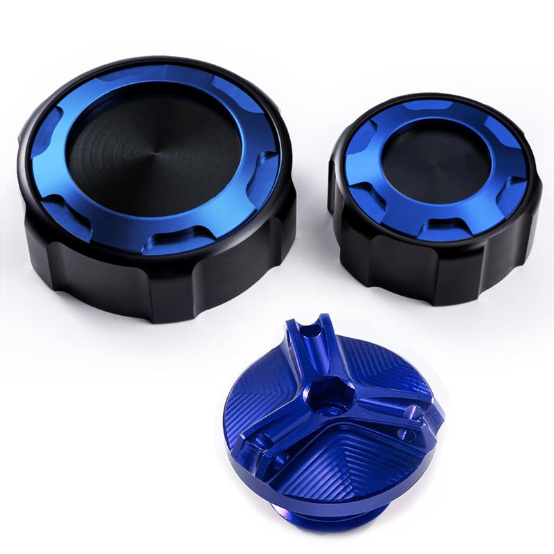 For Kawasaki Z750 Z 750 Z750S 2005-2011 2012 Motorcycle front and rear brake tank cap accessories and fuel filler cap protection