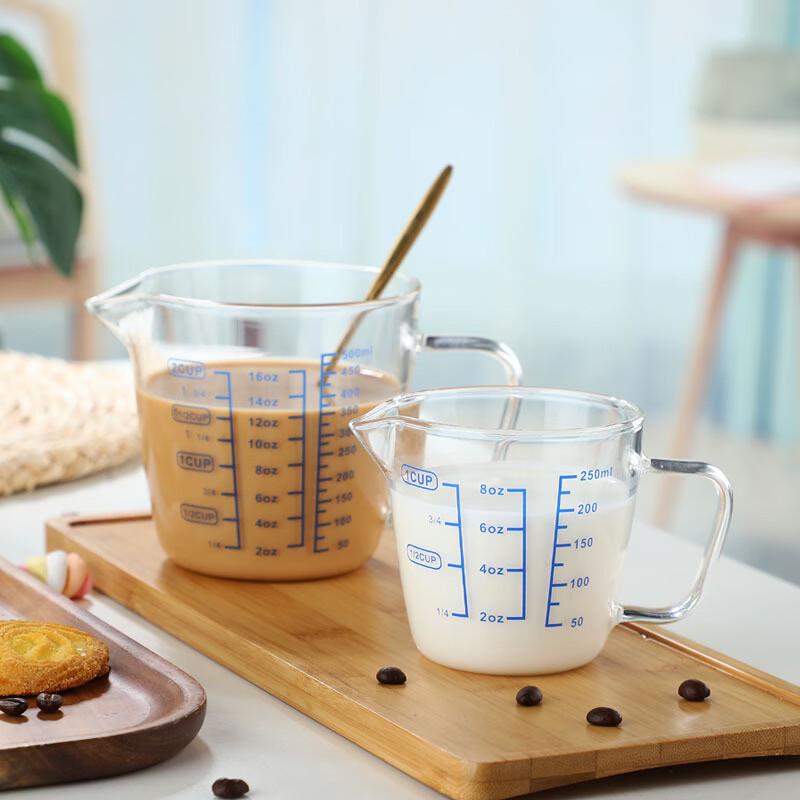Xihe Heat-Resistant Glass Measuring Cup with Lid