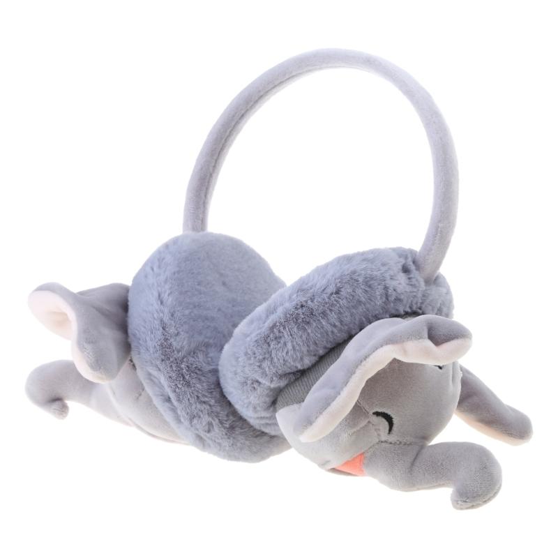 

Девочка Милые Плюшевые Теплые Прелестные Слоновьи Наушники Девочка Теплая Муфта Защита Ушей Прелестная Складная Повязка на Голову Аксессуары Для Детей 1 серый