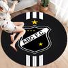 1Pc Abc Football Club Crest Print Round Rug Nonslip Floor Mat For Living Room Bedroom Bathroom Holiday Home Decoration