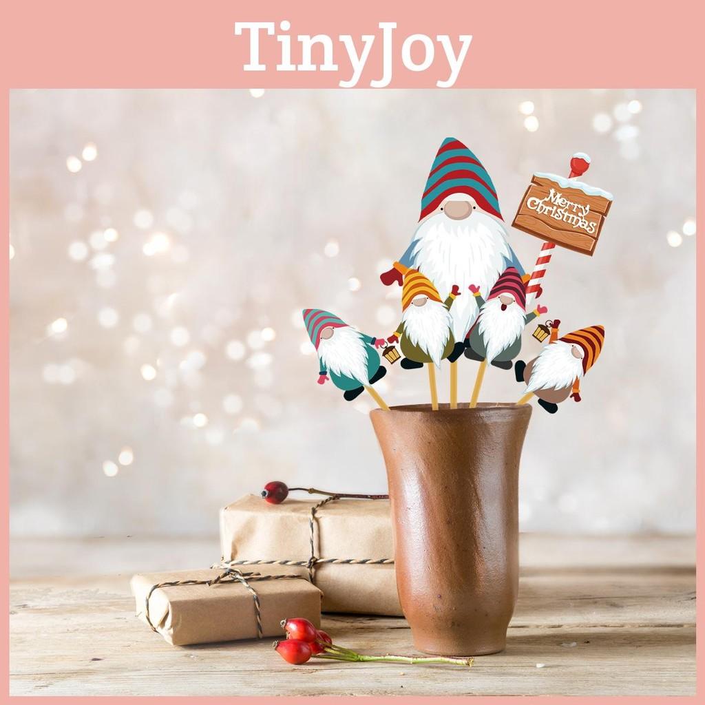 Placard Christmas Vase Decor With Santa Claus Design For Holiday Party Festive