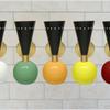 1950s Mid Century Italian Wall Vanity Sconce - 2 Bulb Wall Light - Brass Bell-Cone Shape Wall Fixture (Multicolor)