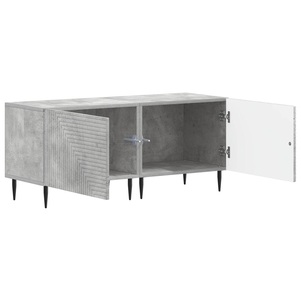 TV Stand Concrete Grey Engineered Wood