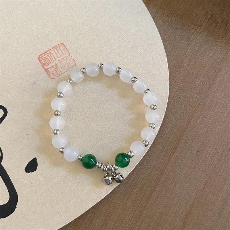 Floral Butterfly Glass Bead Bracelet – Perfect Gift for Girls, Best Friends, and Students
